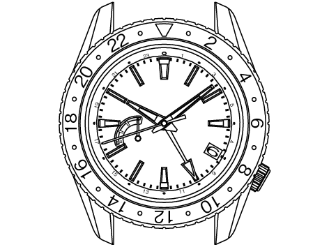 Наручные часы с центральной секундной стрелкой