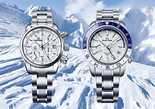 Zwei Grand Seiko Sportuhren fangen die Sch nheit des Winters in