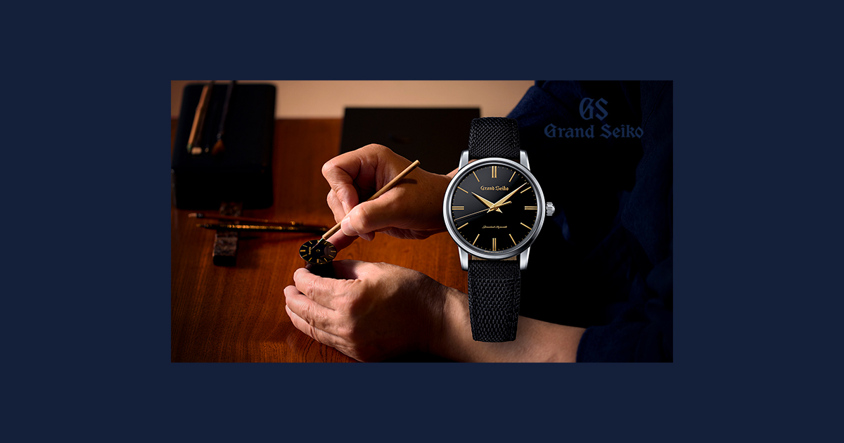 The first Grand Seiko is re created in Brilliant Hard Titanium with an